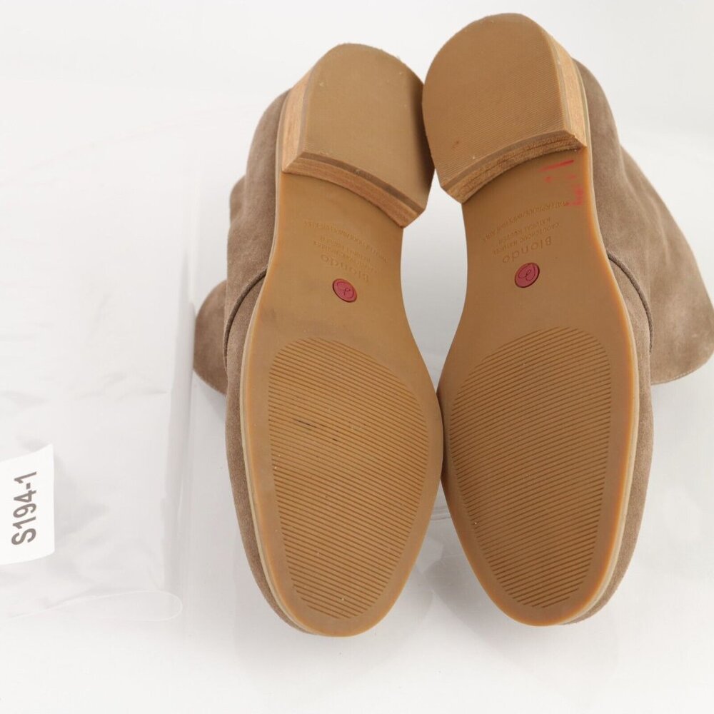 Blondo Womens Verona Boot Size 8.5 Waterproof Tan Suede Laceles Pull On Bootie - Picture 8 of 11